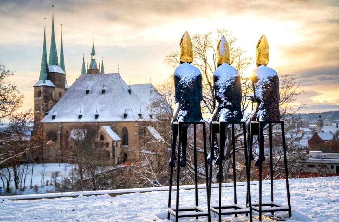 -Apartment Am Luisenpark-Perfekte Lage Im Gruenen Fuer Ihren Aufenthalt Erfurt Exteriör bild