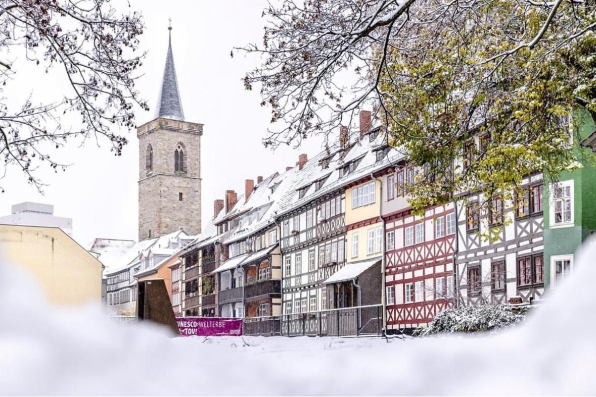 -Apartment Am Luisenpark-Perfekte Lage Im Gruenen Fuer Ihren Aufenthalt Erfurt Exteriör bild